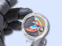 2022 Cook Islands Eclectic Nature Roller Bird 1 oz. 999 Silver coin