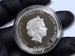 2022 Cook Islands Eclectic Nature Roller Bird 1 oz. 999 Silver coin