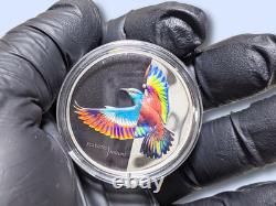 2022 Cook Islands Eclectic Nature Roller Bird 1 oz. 999 Silver coin