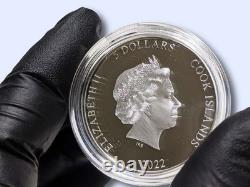 2022 Cook Islands Eclectic Nature Roller Bird 1 oz. 999 Silver coin Mint 1500 pc
