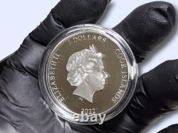 2022 Cook Islands Eclectic Nature Roller Bird 1 oz. 999 Silver coin Mint 1500 pc