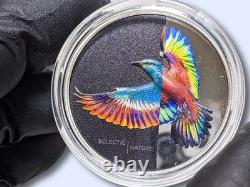 2022 Cook Islands Eclectic Nature Roller Bird 1 oz. 999 Silver coin Mint 1500 pc