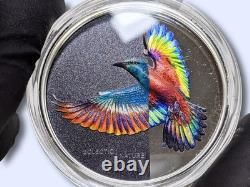 2022 Cook Islands Eclectic Nature Roller Bird 1 oz. 999 Silver coin Mint 1500 pc