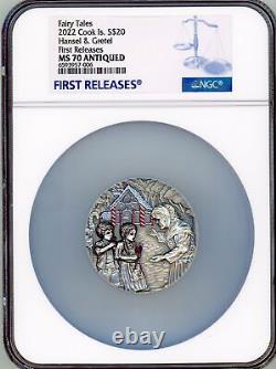 2022 Cook Islands Hansel and Gretel Fairy Tales 3 oz Silver Coin $20 NGC 70FR
