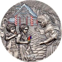 2022 Cook Islands Hansel and Gretel Fairy Tales 3 oz Silver Coin $20 NGC 70FR
