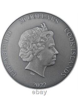 2022 Cook Islands Helios The Sun God 3 oz Silver Coin 333 Mintage
