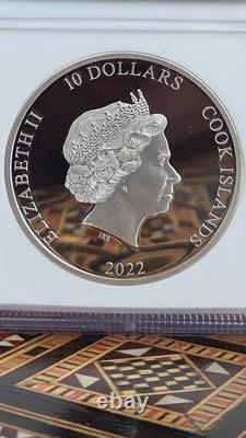 2022 Cook Islands Iron Maiden Senjutsu 1oz Silver Proof Coin graded NGC PF69 Ul