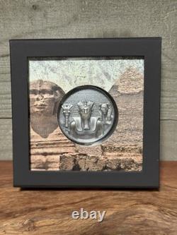 2022 Cook Islands LEGACY OF THE PHARAOHS Antique 3 Oz Silver Coin