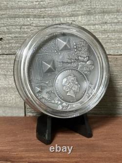 2022 Cook Islands LEGACY OF THE PHARAOHS Antique 3 Oz Silver Coin
