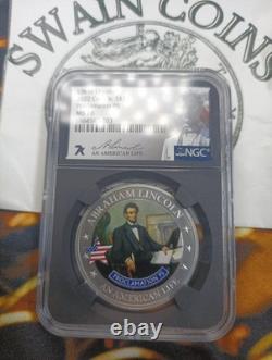 2022- Cook Islands- Life Of Lincoln-Proclamation 95- NGC- MS70 ES106