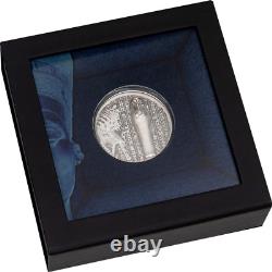 2022 Cook Islands MUMMY X-RAY Proof Ultra High Relief 1 oz. 999 Silver Coin