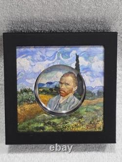 2022 Cook Islands Masters Of Art Vincent Van Gogh 2 Oz UHR Colorized Proof Coin