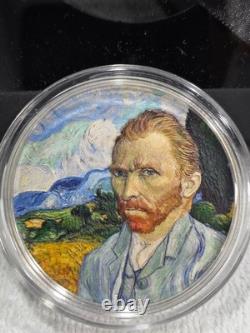 2022 Cook Islands Masters Of Art Vincent Van Gogh 2 Oz UHR Colorized Proof Coin