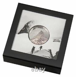 2022 Cook Islands Matterhorn Mountain UHR 2 oz Silver Proof $10 Coin OGP