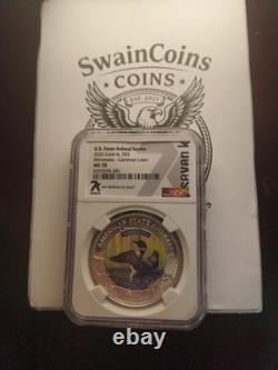 2022 Cook Islands Minnesota Common Loon Silver NGC MS 70 E14-5