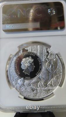 2022 Cook Islands New Hampshire Red Spotted Newt NGC MS70 US State Animal Series