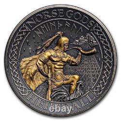 2022 Cook Islands Norse God Heimdall 2oz Silver Antique Finish Coin