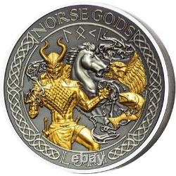 2022 Cook Islands Norse God Loki 2oz Silver Coin