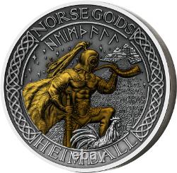 2022 Cook Islands Norse Gods Heimdall 2 oz Silver Coin
