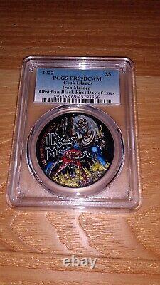 2022 Cook Islands PCGS PR69DCAM Iron Maiden 1 Oz Silver Coin FREE SHIPPING