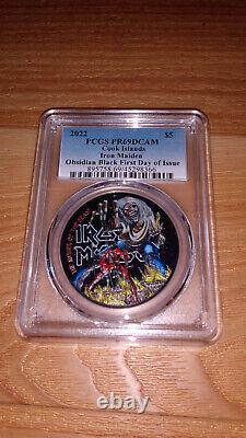 2022 Cook Islands PCGS PR69DCAM Iron Maiden 1 Oz Silver Coin FREE SHIPPING