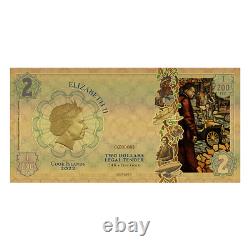 2022 Cook Islands PROGRESS Threads of Light 24k Gold Note