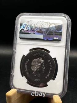 2022 Cook Islands Pegasos MS70 Antiqued 1oz. 999 Silver Coin