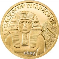 2022 Cook Islands Pure Gold Proof Coin 24k Legacy Of The Pharohs