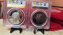 2022 Cook Islands Queen Elizabeth II Pcgs Pr 69 70 Black & Regular Coinset