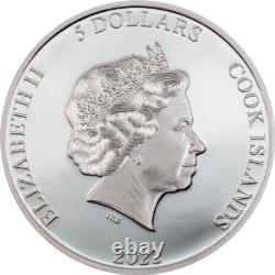 2022 Cook Islands Roller 1oz. 999 Silver Coin Eclectic Nature Bird CIT NGC 70 FR