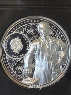2022 Cook Islands S$10 Theodore Roosevelt 2 Oz Silver Coin NGC PF70 Ultra Cameo
