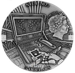 2022 Cook Islands S$5 End Of Humanity Memory NGC MS70 Antiqued COA