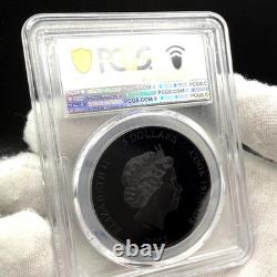 2022 Cook Islands Silver $5 PR70 Black Obsidian Iron Maiden Fear Of Dark POP 62