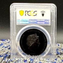 2022 Cook Islands Silver $5 PR70 Black Obsidian Iron Maiden Fear Of Dark POP 62