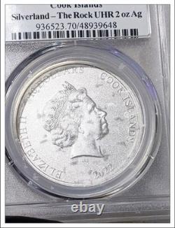 2022 Cook Islands Silver The Rock Coin Silverland 2 oz Silver