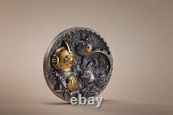 2022 Cook Islands Steampunk Nautilus 3 oz. 999 Silver Coin CIT SOLD OUT