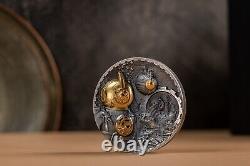 2022 Cook Islands Steampunk Nautilus 3 oz. 999 Silver Coin CIT SOLD OUT