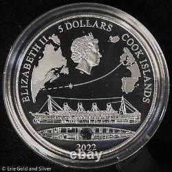 2022 Cook Islands Titanic 1 oz Silver Ultra High Relief Proof Color Coin in OGP