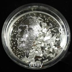 2022 Cook Islands Ultra High Relief 3 oz Silver Silverburst $20 Coin #60836M