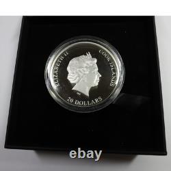 2022 Cook Islands Ultra High Relief 3 oz Silver Silverburst $20 Coin #60836M