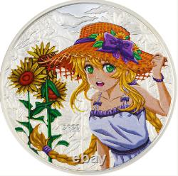 2022 Cooks Island Manga 1 oz silver coin- Summer