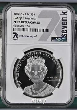 2022 In Memoriam Queen Elizabeth II 1 oz. 999 Silver Proof PF70 Ultra Cameo