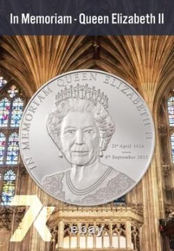 2022 In Memoriam Queen Elizabeth II 1 oz. 999 Silver Proof PF70 Ultra Cameo