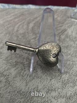 2022 Key To My Heart Cook Islands Antiqued 1oz 999 Silver Key withBox & COA