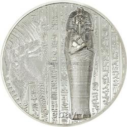 2022 Mummy X-ray ultra high relief 1 oz proof silver coin Cook Islands