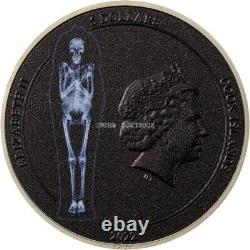 2022 Mummy X-ray ultra high relief 1 oz proof silver coin Cook Islands