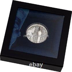 2022 Mummy X-ray ultra high relief 1 oz proof silver coin Cook Islands