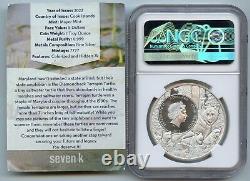 2022 NGC MS70 Cook Islands $5 Maryland-Diamondback Terrapin U. S. State Series