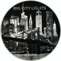 2022 New York Big City Lights 1 oz silver coin Cook Islands