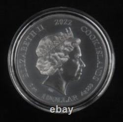 2022 Norse Gods Loki 2oz. 999 Silver Cook Islands Antiqued Finish